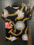 Чоловіча різнокольорова футболка Versace, версаче версачі, фото 3