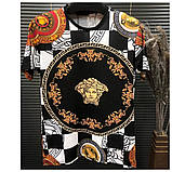 Чоловіча різнокольорова футболка Versace, версаче версачі, фото 4
