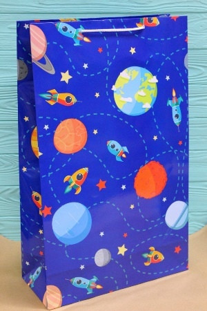 Пакет подарунковий Космос 40*24*9см БВ-305, фото 1