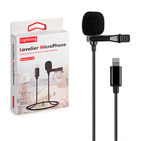 Микрофон петличка lavalier GL-120 Lightning для Apple iPhone