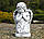 Садова фігура Ангел, що молиться на колінах 54x24x33 см Гранд Презент ССП12092 Сірий, фото 3