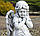 Садова фігура Ангел, що молиться на колінах 54x24x33 см Гранд Презент ССП12092 Сірий, фото 4