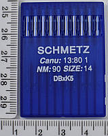 Иглы DBхК5 №90 для вышивальных шв машин SCHMETZ Германия наб=10игл
