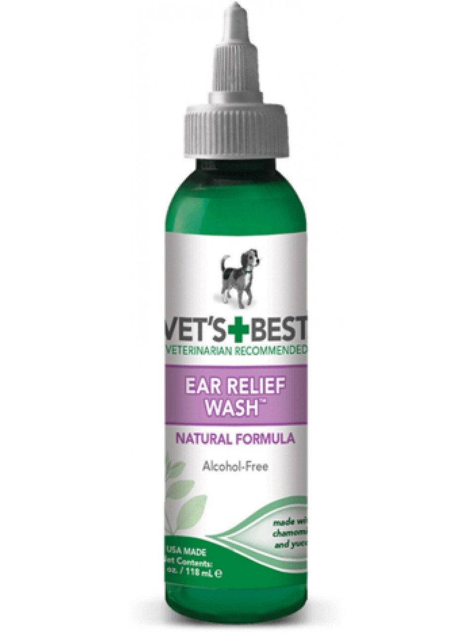 Vet`s Best Ear Relief Wash (Ветс Бест Іар Рельєф Ваш) засіб для чищення вух для собак