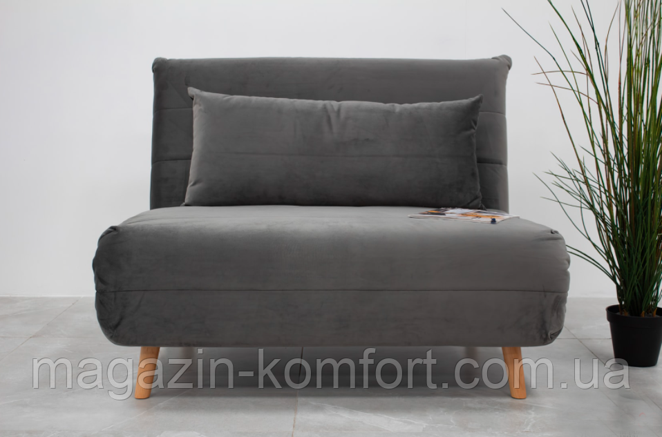 Розкладне крісло Spike Velvet Сірий, фото 1