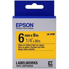 Стрічка для принтера етикеток Epson LK2YBP (C53S652002) - оригінал