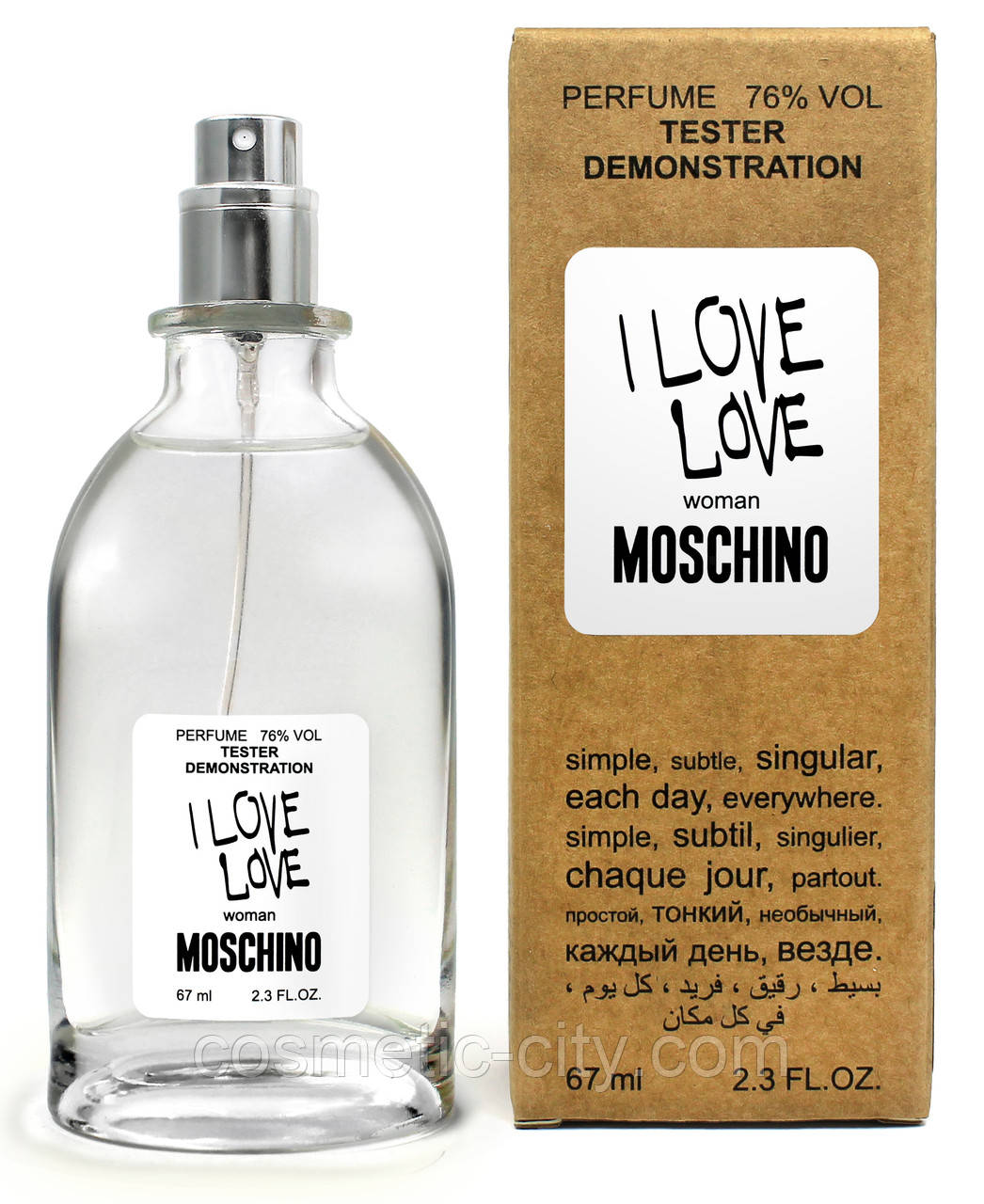 Тестер жіночий Moschino I Love Love, 67 мл