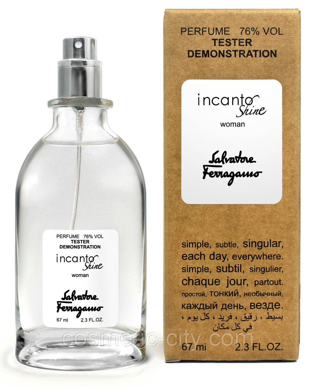 Тестер жіночий Salvatore Ferragamo Incanto Shine, 67 мл., фото 1