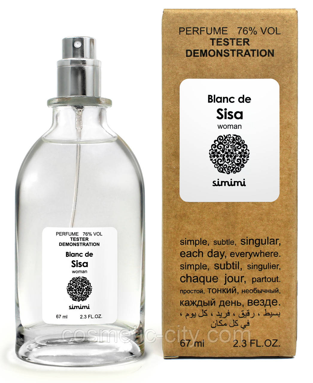 Тестер жіночий Simimi Blanc de Sisa, 67 мл