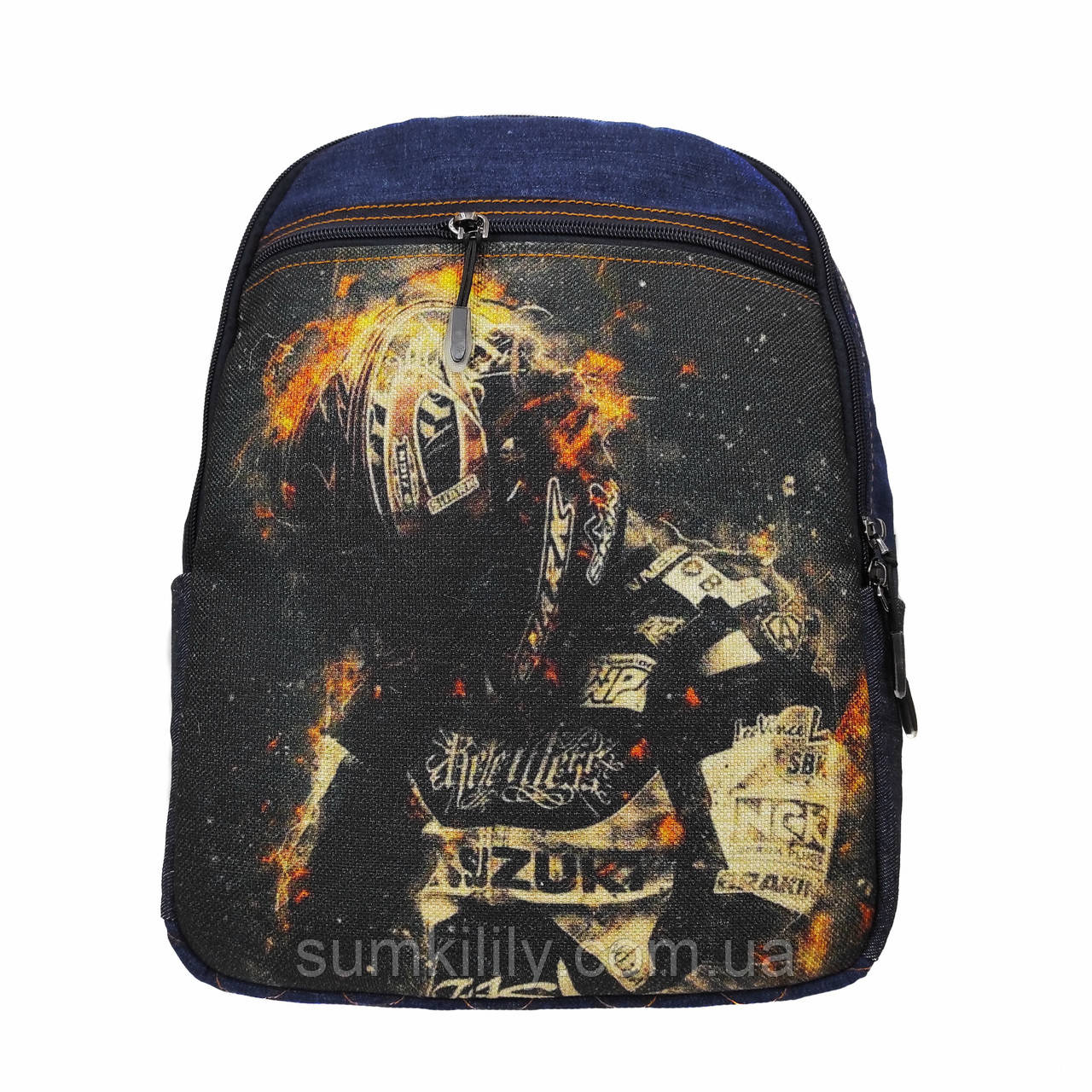 Джинсовий рюкзак SUZUKI, фото 1