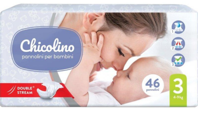 Підгузники Chicolino 3, 4-9 кг (46шт.)