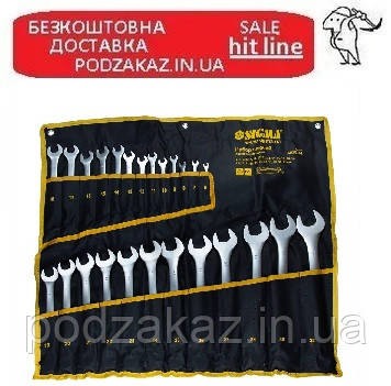 Набір ключів рожково-накидних Sigma 25 шт 6-32 мм CrV Satine в чохлі (6010141)