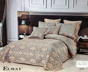 Покривало атласне з наволочками Elway, фото 1