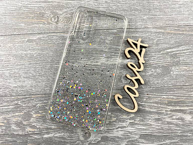 TPU чохол Star Glitter для Samsung Galaxy A50 прозорий