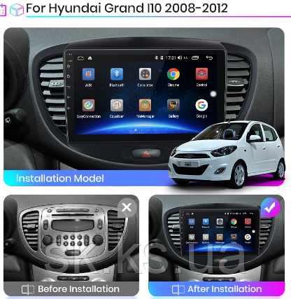 Junsun 4G Android магнитола для Hyundai Grand i10 2008-2012-2016