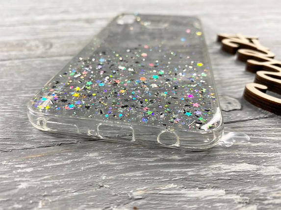 TPU чохол Star Glitter для Huawei P Smart прозорий, фото 2