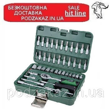 Набір насадок торцевих і біт 1/4" 46шт GRAD (6004015)
