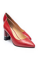Женские красные кожаные туфли Molka 38