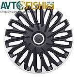Ковпаки на колеса. Ковпаки колісні ARGO R16 QUANTUM PRO Silver/Black. Колпаки на диски, фото 2