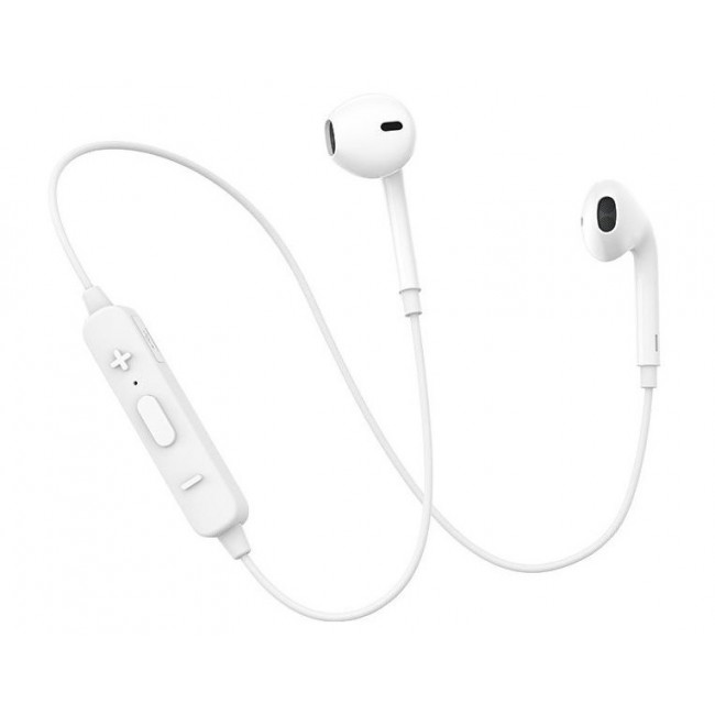 Бездротові спортивні навушники-гарнітура bluetooth з мікрофоном USAMS US-LN001 Білий, фото 1