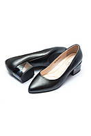 Женские черные кожаные туфли Vistally 37
