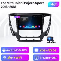Junsun 4G Android магнитола для Mitsubishi Pajero Sport 2 3 L200 2008-2016 2016-2019 2ГБ ОЗУ + 32 + 4G 16-19
