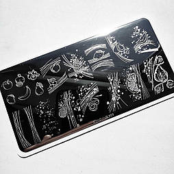 Пластина для стемпінгу RR-69 на пластиковій основі