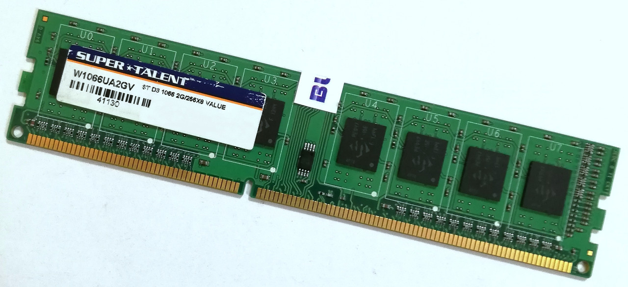 Оперативна пам'ять Super Talent DDR2 2Gb 1066MHz PC2 8500U CL7 (W1066UA2GV) Б/В