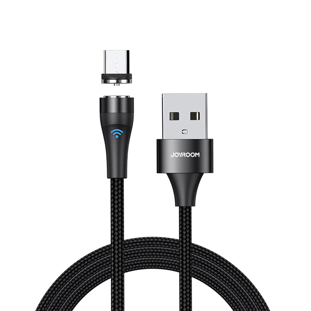 Кабель магнітний для зарядки телефону JOYROOM S-1021X1 MicroUSB Android 100см |2.1A| Чорний