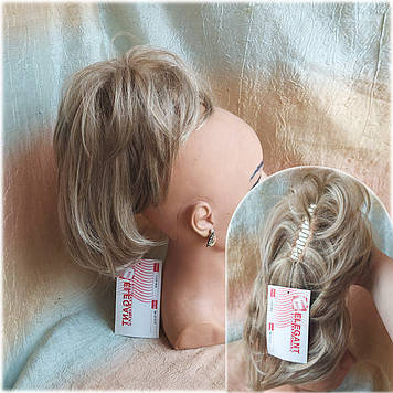 Хвіст шиньон каскад на крабі блонд пісочний L22A- Н16/613