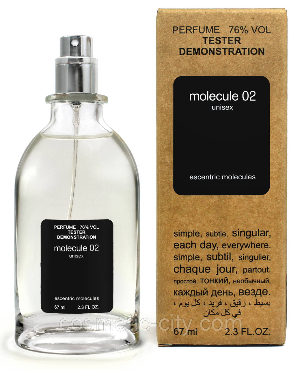 Тестер унісекс Escentric Molecules Escentric 02, 67 мл., фото 1