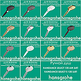 Штанга для душу Hansgrohe Unica S Pura 65 см зі шлангом 160 см золотого кольору Polished Gold Optic (28632990), фото 7