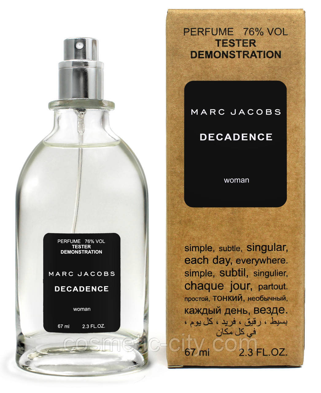 Тестер жіночий Marc Jacobs Decadence, 67 мл