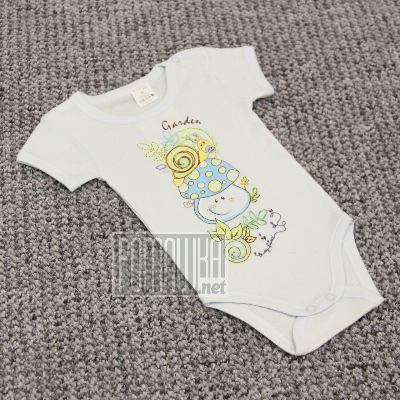 62 1-3 міс боді футболка літній бодік дитячий з короткими рукавами для новорожденноого хлопчика 991ГЛБ