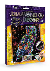 Кристалічна мозаїка Сова Diamond Decor DD-01-09