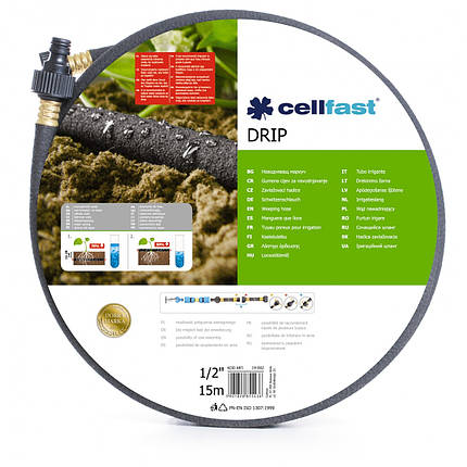 Шланг іригаційний Cellfast / Селлфаст DRIP 1/2", 15м (Польща), фото 2