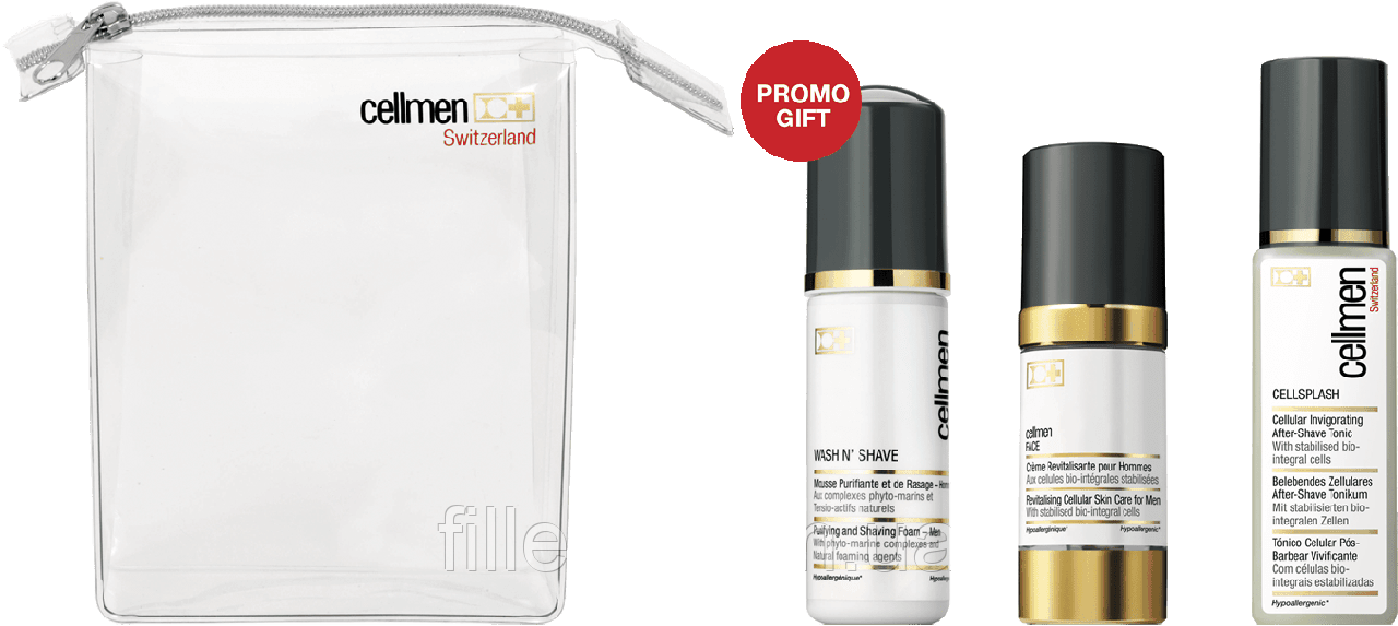 Cellcosmet & Cellmen Grooming SET ( 1 x Wash n’ Shave 1 x 50 мл, 1 x Cellsplash 1 x 50 мл; 1 x Cellmen Face 1