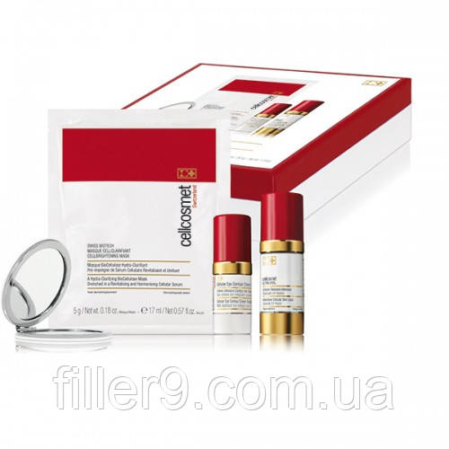 Cellcosmet & Cellmen Brightening Revitalisation (1 х Swiss Biotech Cellradiance Mask 1 саше; 1 х Eye Contour