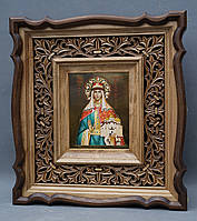 Кіот для ікони фігурний з різьбленою рамою., фото 10