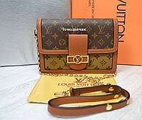 Женская кожаная сумка Louis Vuitton Dauphine Луи Виттон cross body, клатч, сумки луи витон 2231