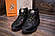 Чоловічі зимові шкіряні черевики Jack Wolfskin Black Чорні з хутром, фото 10