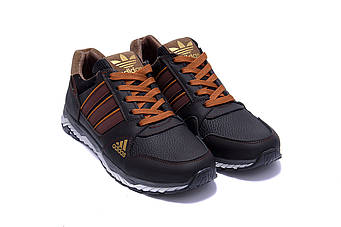 Чоловічі шкіряні кросівки Adidas brown – натуральна шкіра, демісезон, весна/осінь