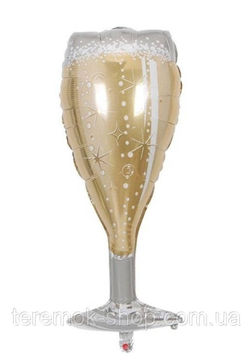 Куля фольгована великий келих вина 44х100 см Китай, фото 1