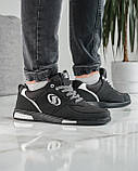 40, 43, 44 р. Кросівки чоловічі чорні весна-осінь (Сгк-321-2ч), фото 4