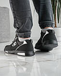 40, 43, 44 р. Кросівки чоловічі чорні весна-осінь (Сгк-321-2ч), фото 6