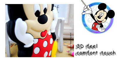 Гумовий 3D чохол для Samsung Galaxy Grand Prime G530 / G531H Minnie Mouse, фото 5