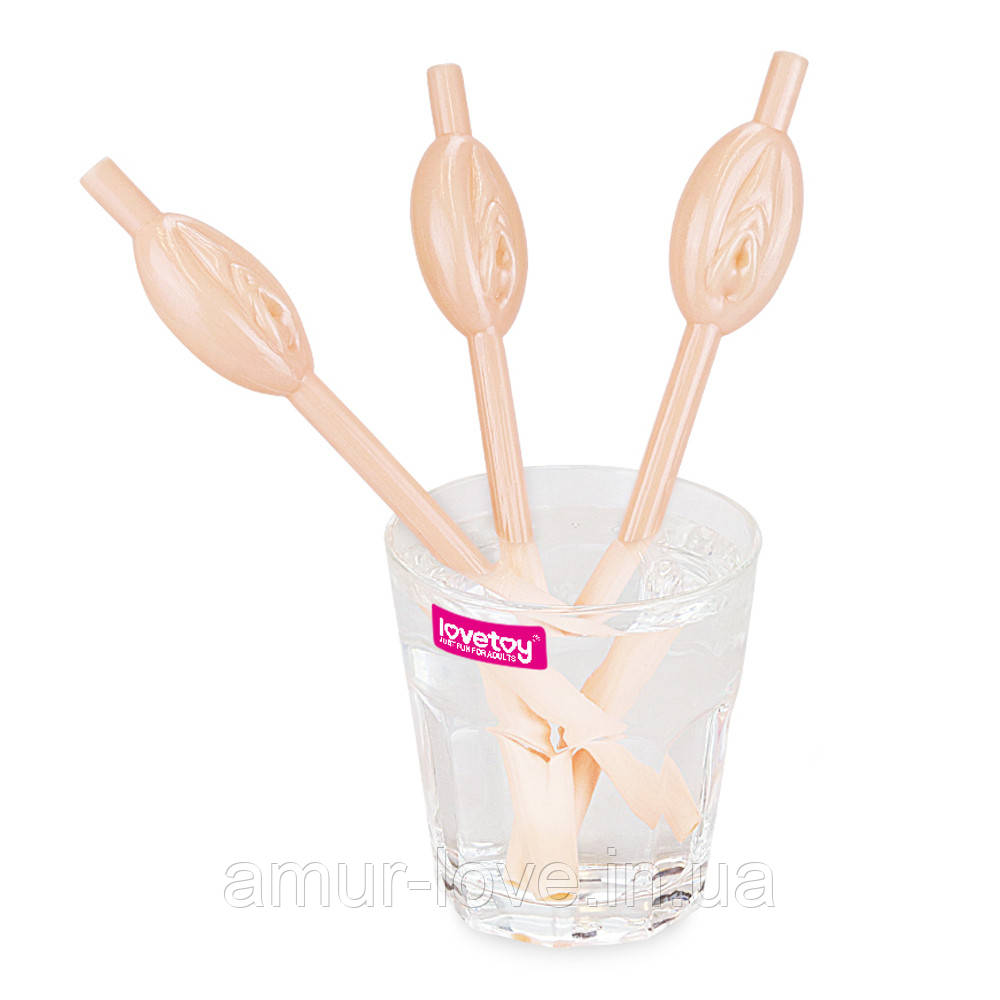 Трубочки Original Pussy Straws Flesh, 9 шт.