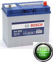 Аккумулятор BOSCH (S4 020) 45Ah 330A R+ 0092S40200