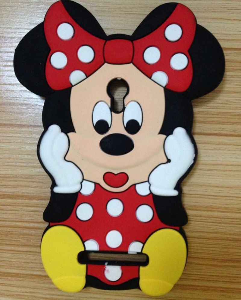 Резиновый 3D чехол для Asus Zenfone 5 Minnie Mouse