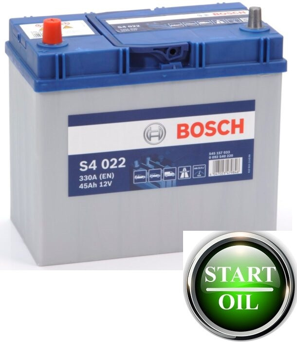 Акумулятор BOSCH (S4 022) 45Ah 330A L+ 0092S40220